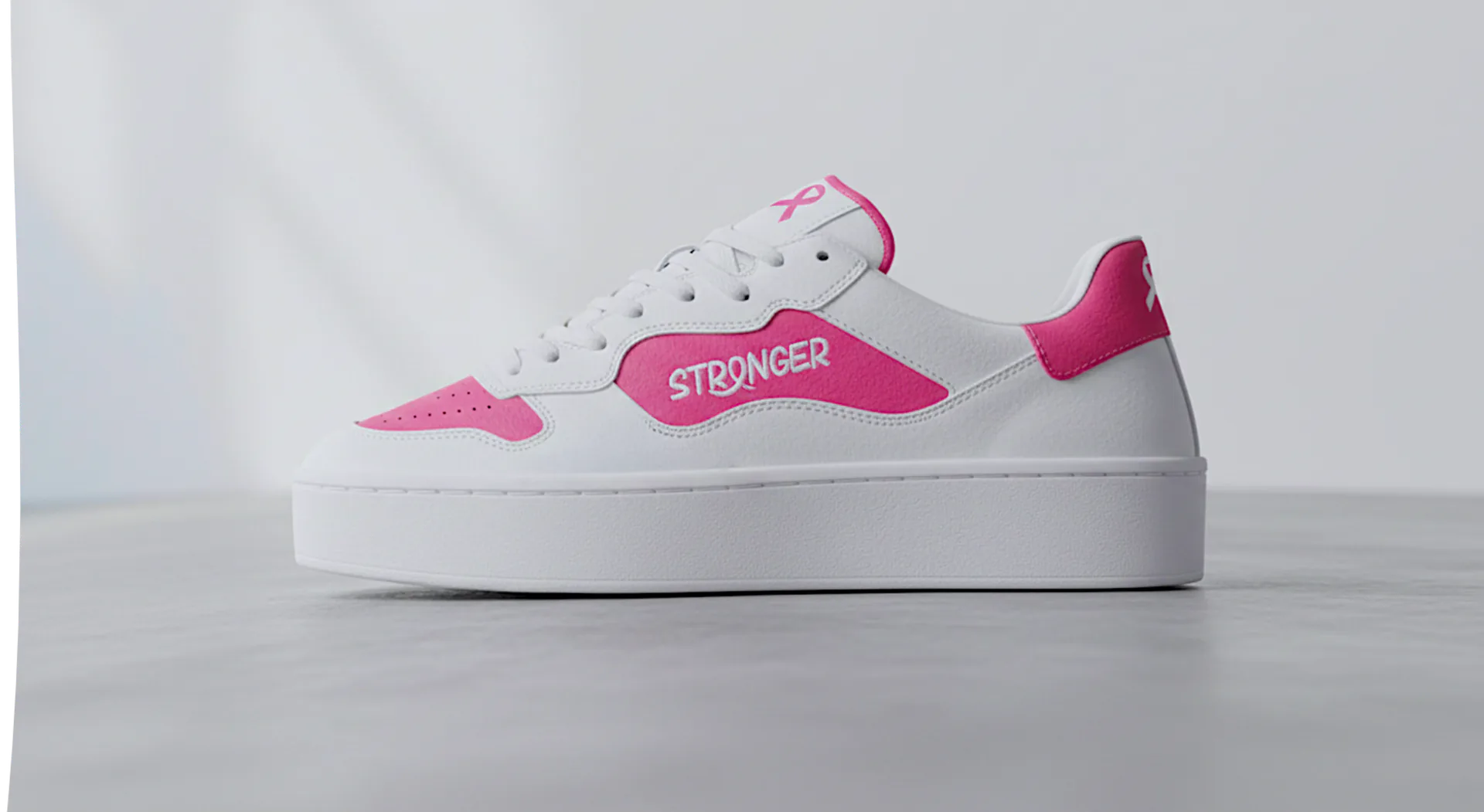 Breast Cancer Charity footwear design and sourcing project.